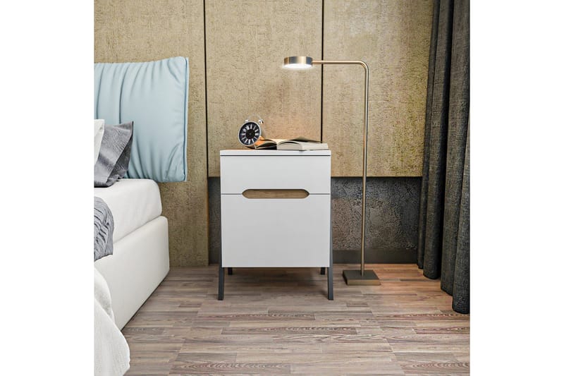 Yöpöytä Urgby 45x63,5 cm - Ruskea - Huonekalut - Pöytä & ruokailuryhmä - Apupöytä & sivupöytä - Yöpöytä