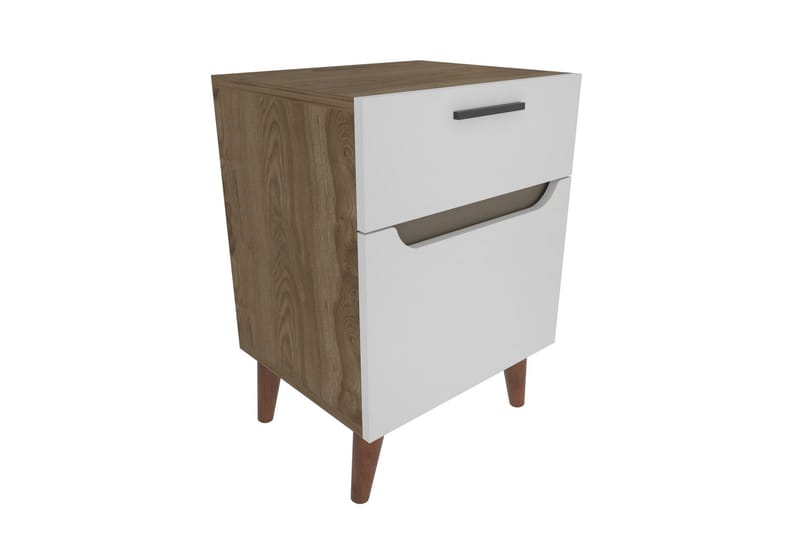 Yöpöytä Urgby 45x63 cm - Valkoinen - Huonekalut - Pöytä & ruokailuryhmä - Apupöytä & sivupöytä - Yöpöytä