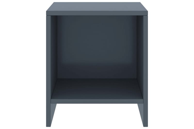 Yöpöytä vaaleanharmaa 35x30x40 cm täysi mänty - Huonekalut - Pöytä & ruokailuryhmä - Apupöytä & sivupöytä - Yöpöytä