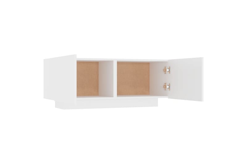 Yöpöytä valkoinen 100x35x40 cm lastulevy - Huonekalut - Pöytä & ruokailuryhmä - Apupöytä & sivupöytä - Yöpöytä