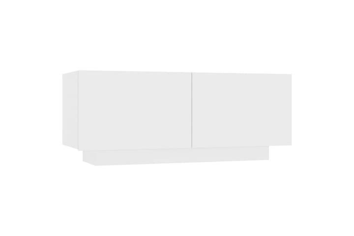 Yöpöytä valkoinen 100x35x40 cm lastulevy - Yöpöytä