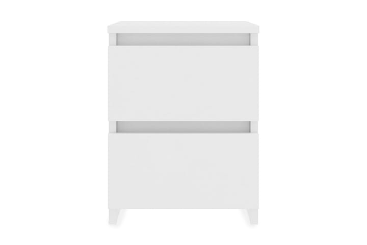Yöpöytä valkoinen 30x30x40 cm lastulevy - Valkoinen - Yöpöytä