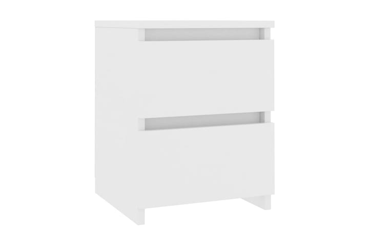 Yöpöytä valkoinen 30x30x40 cm lastulevy - Valkoinen - Yöpöytä