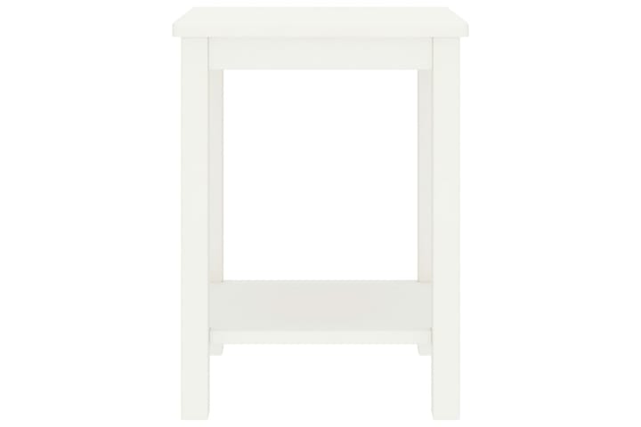 Yöpöytä valkoinen 35x30x47 cm täysi mänty - Yöpöytä