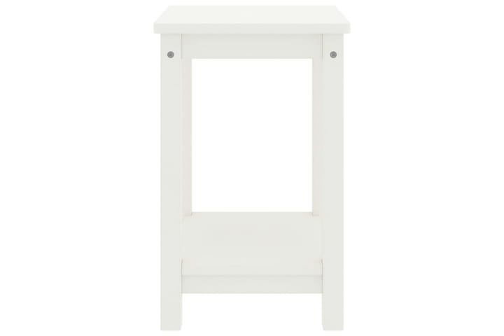 Yöpöytä valkoinen 35x30x47 cm täysi mänty - Yöpöytä