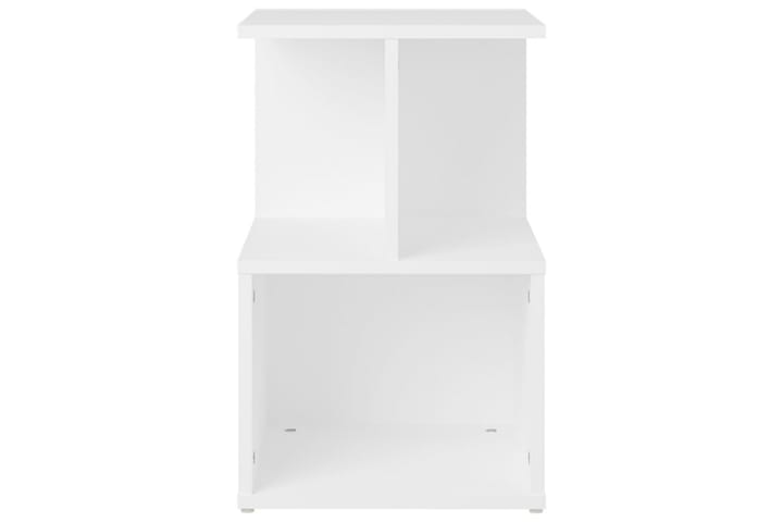 Yöpöytä valkoinen 35x35x55 cm lastulevy - Yöpöytä