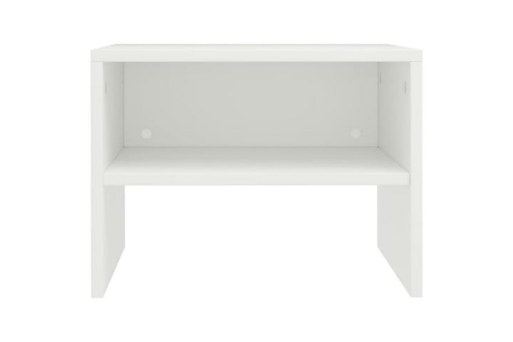 Yöpöytä valkoinen 40x30x30 cm lastulevy - Valkoinen - Yöpöytä