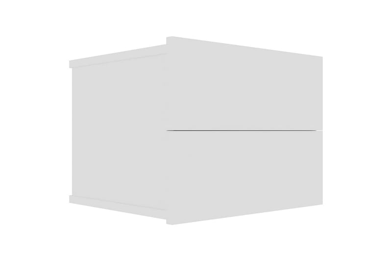 Yöpöytä valkoinen 40x30x30 cm lastulevy - Valkoinen - Huonekalut - Pöytä & ruokailuryhmä - Apupöytä & sivupöytä - Yöpöytä