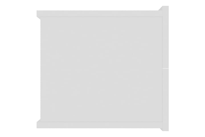 Yöpöytä valkoinen 40x30x30 cm lastulevy - Valkoinen - Yöpöytä