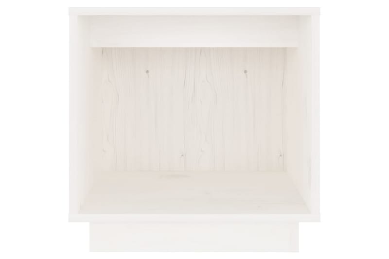 Yöpöytä valkoinen 40x30x40 cm täysi mänty - Valkoinen - Huonekalut - Pöytä & ruokailuryhmä - Apupöytä & sivupöytä - Yöpöytä