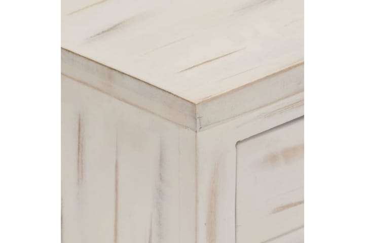 Yöpöytä valkoinen 40x30x50 cm täysi mangopuu - Yöpöytä