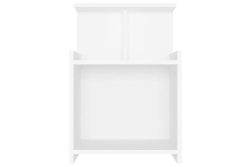 Yöpöytä valkoinen 40x35x60 cm lastulevy - Huonekalut - Pöytä & ruokailuryhmä - Apupöytä & sivupöytä - Yöpöytä