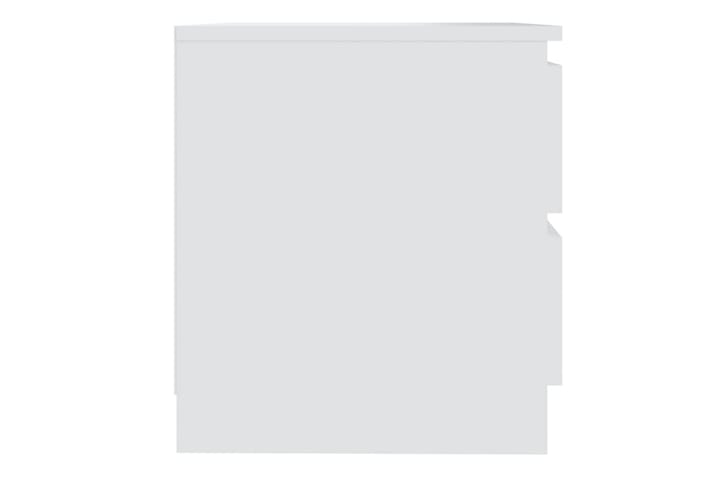 Yöpöytä valkoinen 50x39x43,5 cm lastulevy - Yöpöytä