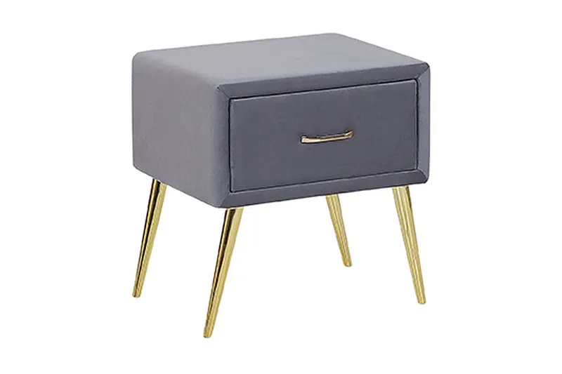 Yöpöytä Villeuif - Harmaa - Huonekalut - Pöytä & ruokailuryhmä - Apupöytä & sivupöytä - Yöpöytä