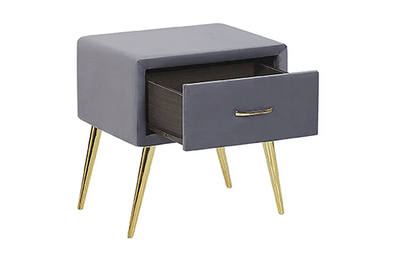 Yöpöytä Villeuif - Harmaa - Huonekalut - Pöytä & ruokailuryhmä - Apupöytä & sivupöytä - Yöpöytä