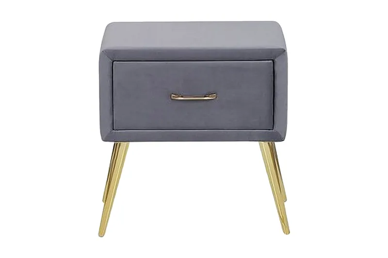 Yöpöytä Villeuif - Harmaa - Huonekalut - Pöytä & ruokailuryhmä - Apupöytä & sivupöytä - Yöpöytä