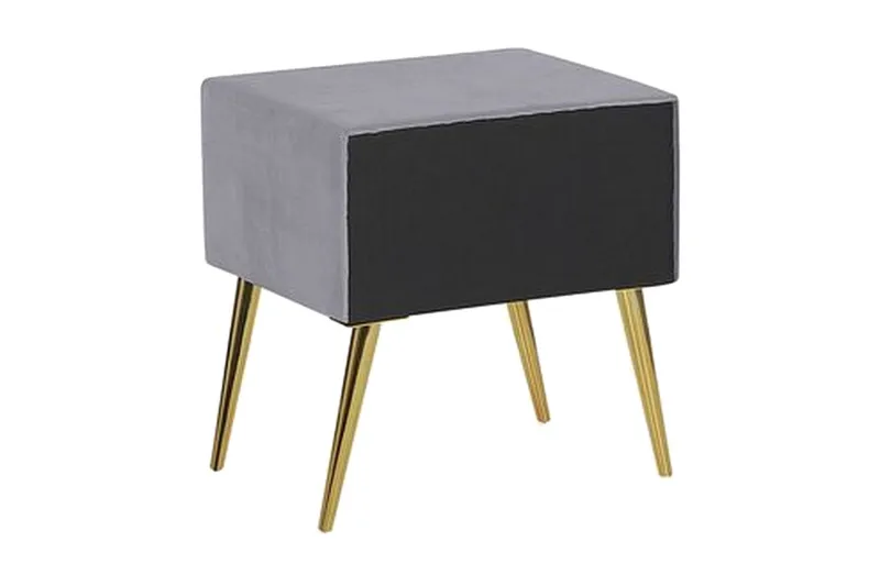 Yöpöytä Villeuif - Harmaa - Huonekalut - Pöytä & ruokailuryhmä - Apupöytä & sivupöytä - Yöpöytä