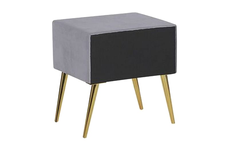 Yöpöytä Villeuif - Harmaa - Huonekalut - Pöytä & ruokailuryhmä - Apupöytä & sivupöytä - Yöpöytä