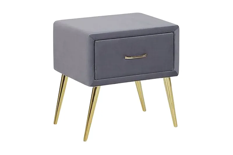 Yöpöytä Villeuif - Harmaa - Huonekalut - Pöytä & ruokailuryhmä - Apupöytä & sivupöytä - Yöpöytä