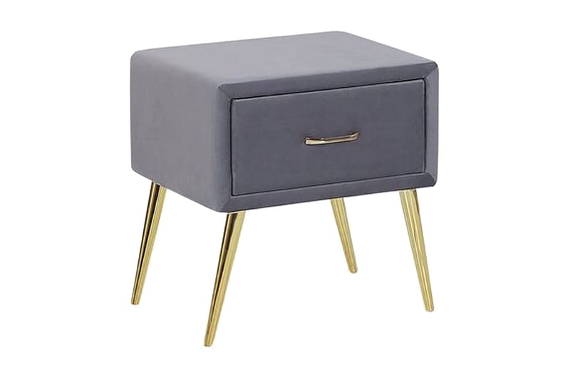 Yöpöytä Villeuif - Harmaa - Huonekalut - Pöytä & ruokailuryhmä - Apupöytä & sivupöytä - Yöpöytä