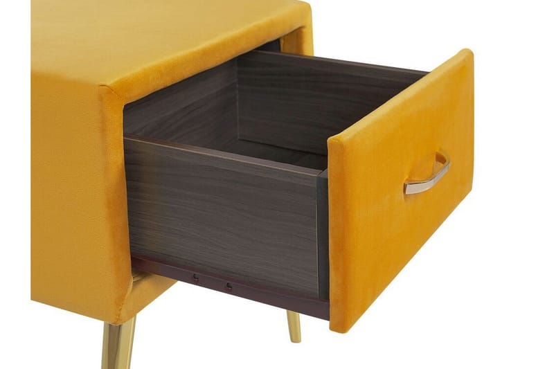 Yöpöytä Villeuif - Keltainen - Huonekalut - Pöytä & ruokailuryhmä - Apupöytä & sivupöytä - Yöpöytä