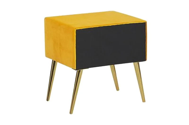 Yöpöytä Villeuif - Keltainen - Huonekalut - Pöytä & ruokailuryhmä - Apupöytä & sivupöytä - Yöpöytä