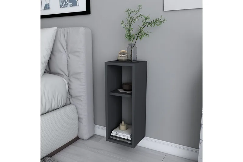 Yöpöytä Violaceae 23,2x59,6 cm - Antrasiitti - Huonekalut - Pöytä & ruokailuryhmä - Apupöytä & sivupöytä - Yöpöytä