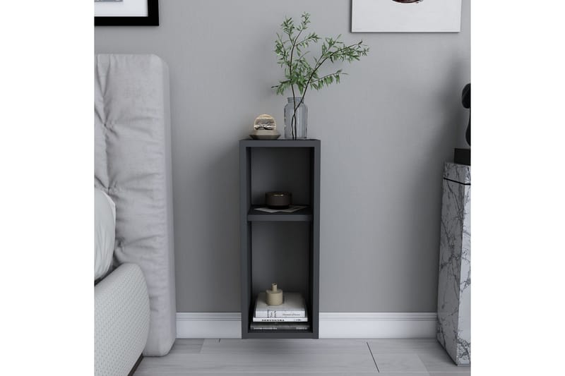 Yöpöytä Violaceae 23,2x59,6 cm - Antrasiitti - Huonekalut - Pöytä & ruokailuryhmä - Apupöytä & sivupöytä - Yöpöytä