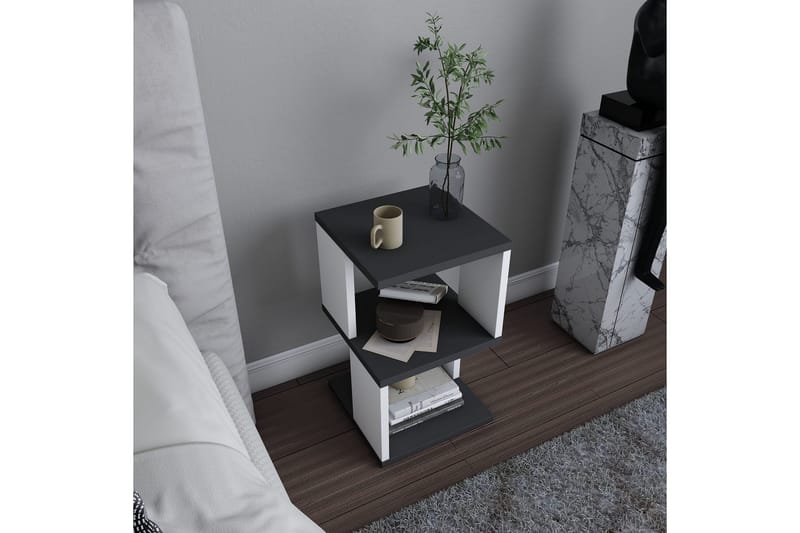 Yöpöytä Violaceae 29,6x49,4 cm - Antrasiitti - Huonekalut - Pöytä & ruokailuryhmä - Apupöytä & sivupöytä - Yöpöytä