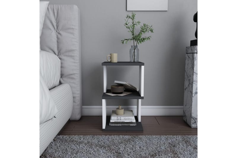 Yöpöytä Violaceae 29,6x49,4 cm - Antrasiitti - Huonekalut - Pöytä & ruokailuryhmä - Apupöytä & sivupöytä - Yöpöytä