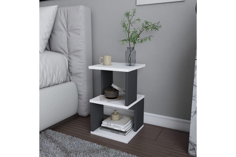 Yöpöytä Violaceae 29,6x49,4 cm - Valkoinen - Huonekalut - Pöytä & ruokailuryhmä - Apupöytä & sivupöytä - Yöpöytä