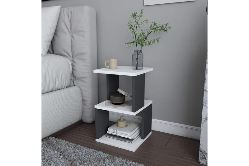 Yöpöytä Violaceae 29,6x49,4 cm - Valkoinen - Huonekalut - Pöytä & ruokailuryhmä - Apupöytä & sivupöytä - Yöpöytä