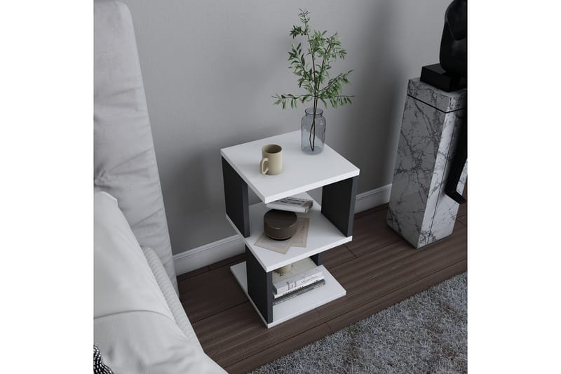 Yöpöytä Violaceae 29,6x49,4 cm - Valkoinen - Huonekalut - Pöytä & ruokailuryhmä - Apupöytä & sivupöytä - Yöpöytä