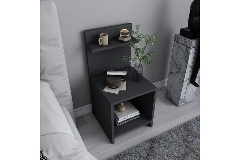 Yöpöytä Violaceae 35,6x72 cm - Antrasiitti - Huonekalut - Pöytä & ruokailuryhmä - Apupöytä & sivupöytä - Yöpöytä