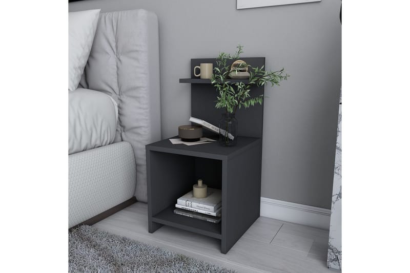 Yöpöytä Violaceae 35,6x72 cm - Antrasiitti - Huonekalut - Pöytä & ruokailuryhmä - Apupöytä & sivupöytä - Yöpöytä