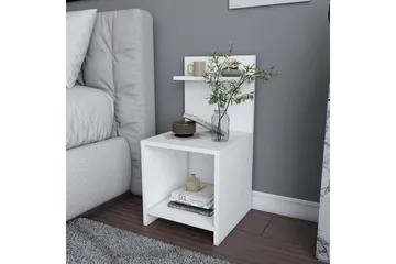 Yöpöytä Violaceae 35,6x72 cm - Valkoinen - Huonekalut - Pöytä & ruokailuryhmä - Apupöytä & sivupöytä - Yöpöytä