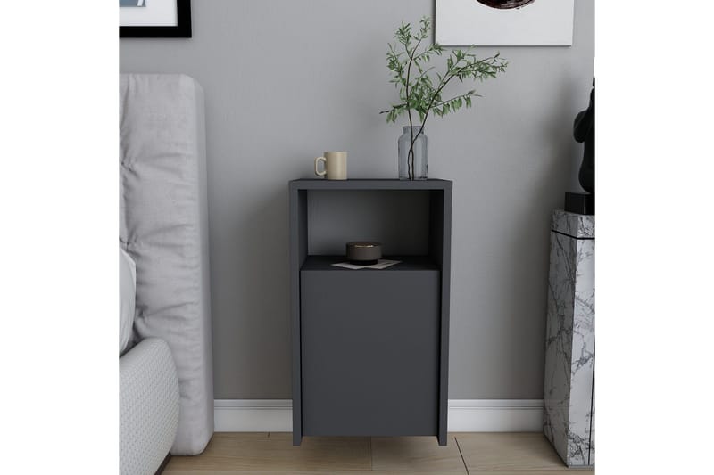 Yöpöytä Violaceae 36x61,4 cm - Antrasiitti - Huonekalut - Pöytä & ruokailuryhmä - Apupöytä & sivupöytä - Yöpöytä