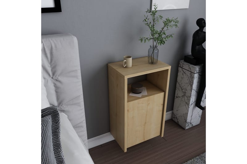Yöpöytä Violaceae 36x61,4 cm - Ruskea - Huonekalut - Pöytä & ruokailuryhmä - Apupöytä & sivupöytä - Yöpöytä