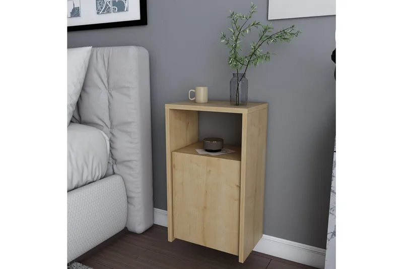 Yöpöytä Violaceae 36x61,4 cm - Ruskea - Huonekalut - Pöytä & ruokailuryhmä - Apupöytä & sivupöytä - Yöpöytä