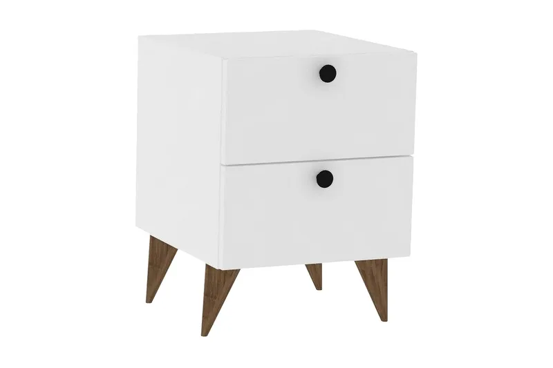 Yöpöytä Violaceae 40x55 cm, Valkoinen