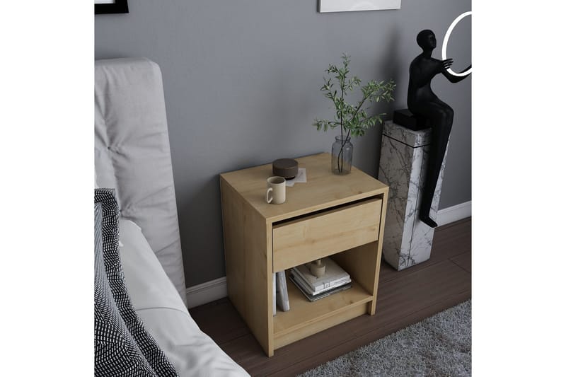 Yöpöytä Violaceae 44,6x52,8 cm - Ruskea - Huonekalut - Pöytä & ruokailuryhmä - Apupöytä & sivupöytä - Yöpöytä