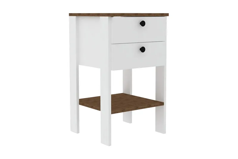 Yöpöytä Violaceae 44x75 cm, Valkoinen