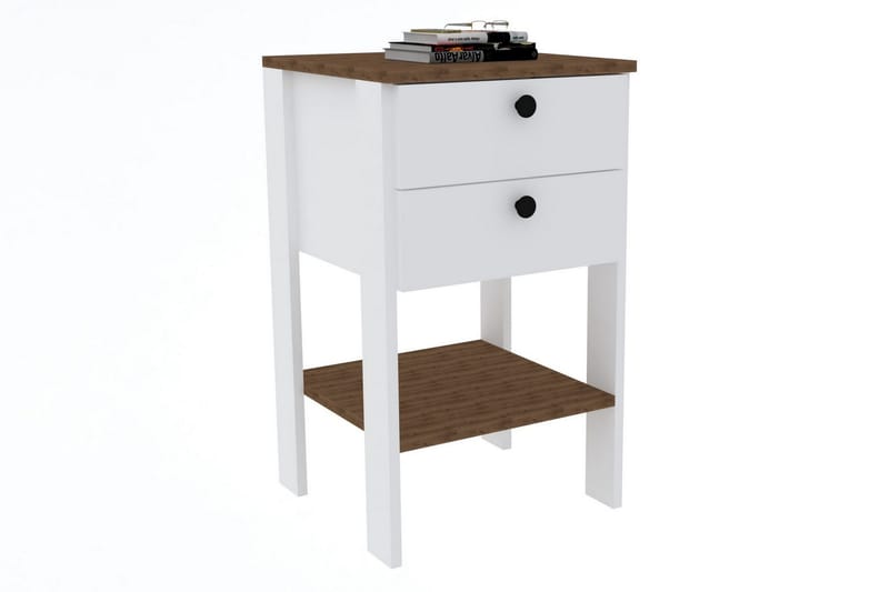 Yöpöytä Violaceae 44x75 cm - Valkoinen - Huonekalut - Pöytä & ruokailuryhmä - Apupöytä & sivupöytä - Yöpöytä