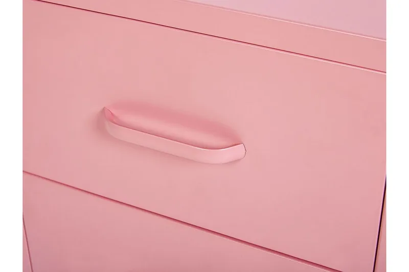 Yöpöytä Visanza 43 cm - Teräs / vaaleanpunainen - Huonekalut - Pöytä & ruokailuryhmä - Apupöytä & sivupöytä - Yöpöytä