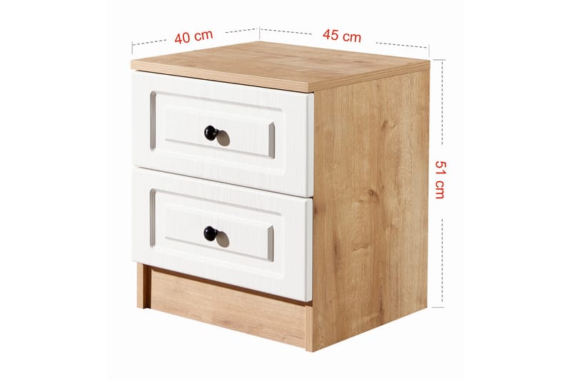Yöpöytä Zakkum 45x51 cm - Sininen - Huonekalut - Pöytä & ruokailuryhmä - Apupöytä & sivupöytä - Yöpöytä