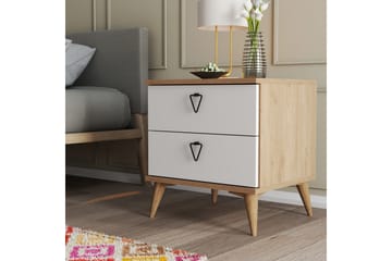Yöpöytä Zakkum 52x55,1 cm - Ruskea - Huonekalut - Pöytä & ruokailuryhmä - Apupöytä & sivupöytä - Yöpöytä