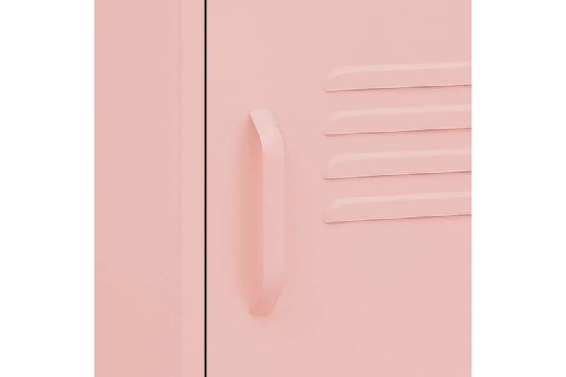 Yöpöytä pinkki 35x35x51 cm teräs - Huonekalut - Pöytä & ruokailuryhmä - Apupöytä & sivupöytä - Yöpöytä