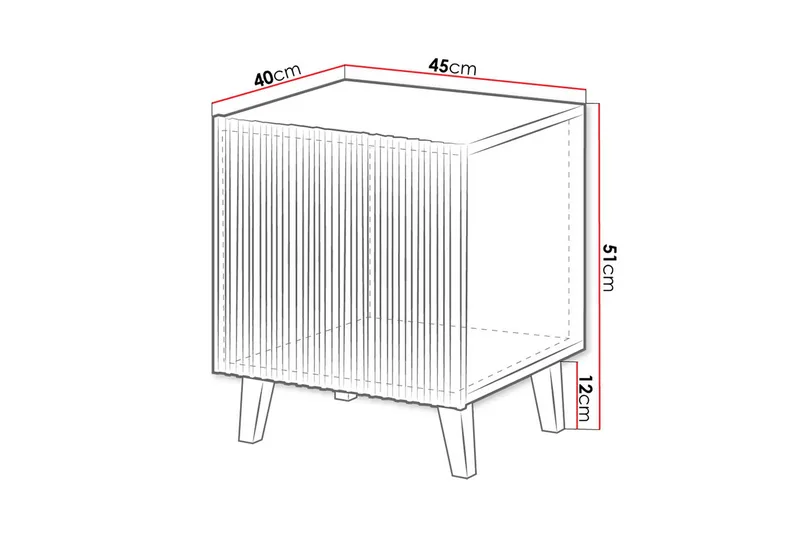 Yöpöytä Pafolo Neliö Valkoinen|Musta - Huonekalut - Pöytä & ruokailuryhmä - Apupöytä & sivupöytä - Yöpöytä