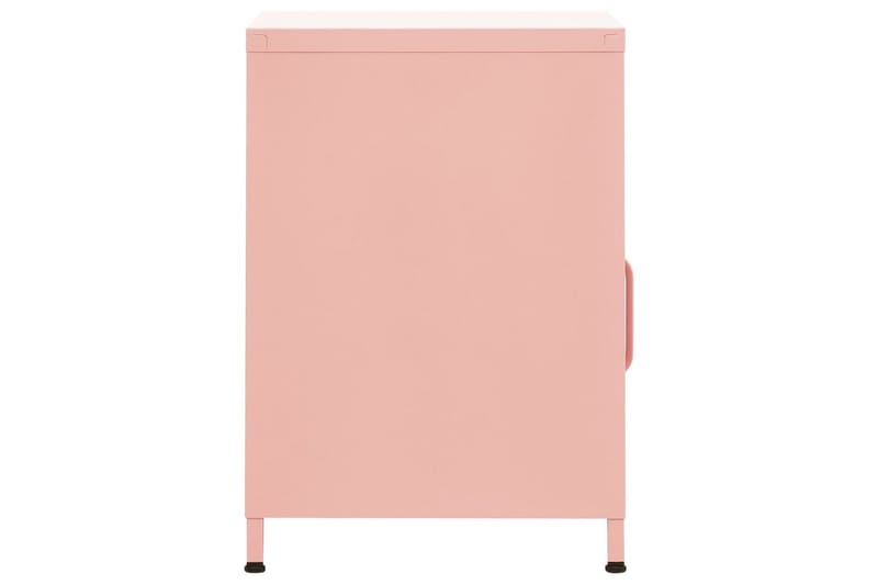 Yöpöytä pinkki 35x35x51 cm teräs - Huonekalut - Pöytä & ruokailuryhmä - Apupöytä & sivupöytä - Yöpöytä