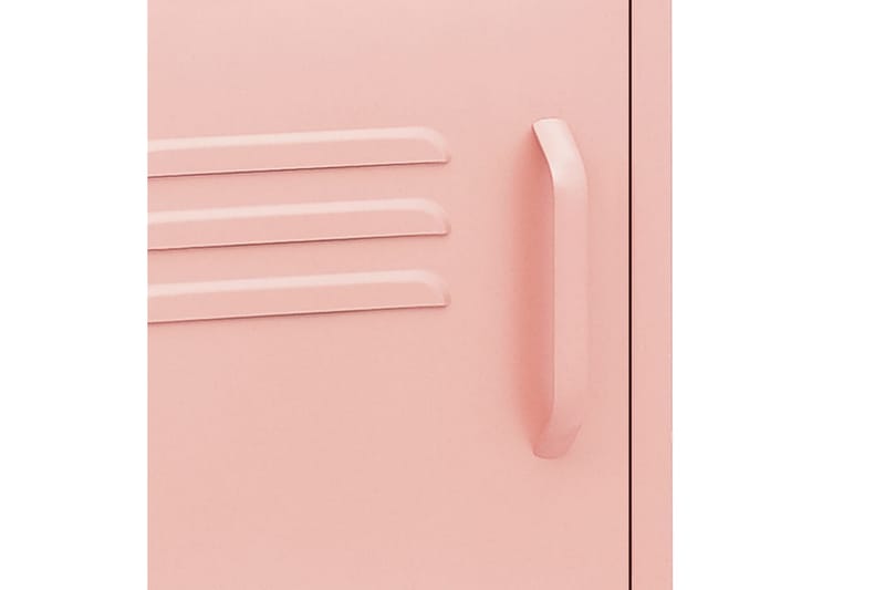 Yöpöytä pinkki 35x35x51 cm teräs - Huonekalut - Pöytä & ruokailuryhmä - Apupöytä & sivupöytä - Yöpöytä